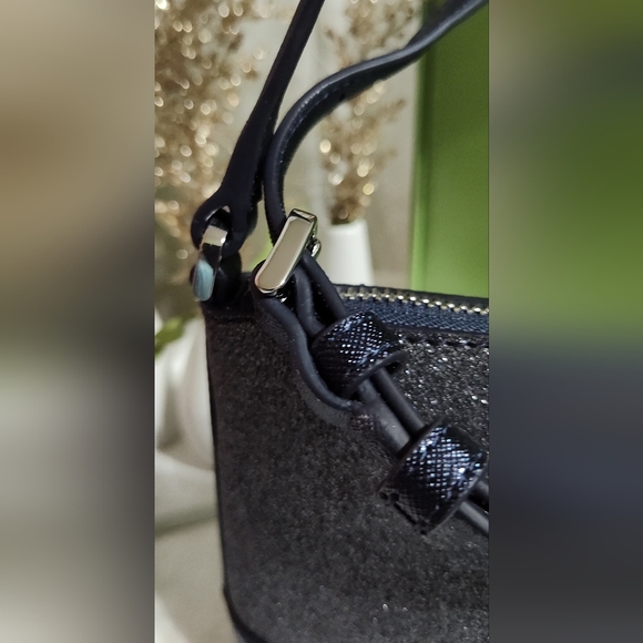 Kate♠️Spade NWOT Lola Glitter small crossbody bag•Dusk Navy - Picture 6 of 15
